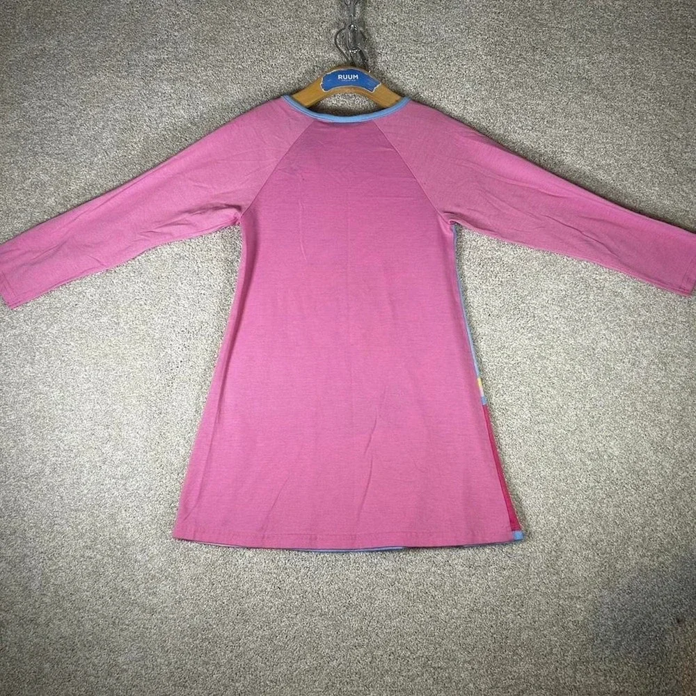 Vintage Girls Lizzie McGuire pink graphic Disney dress size 7